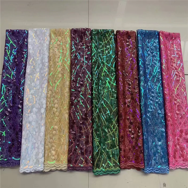 Сетчатые кружева с блестками ткань 2019 золото высокого качества африканская