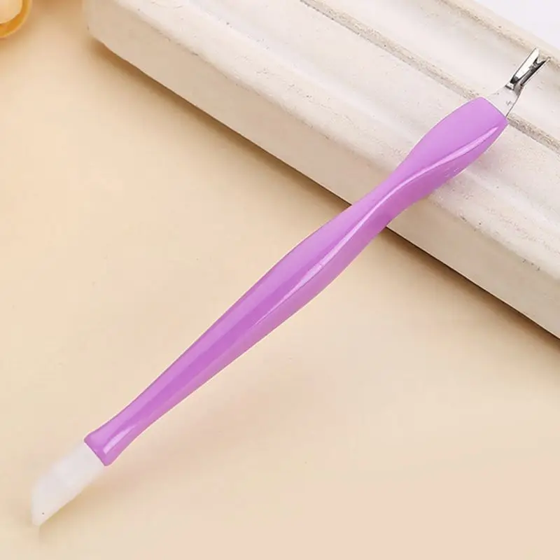 Средство для удаления кутикулы нержавеющая сталь двойная головка ногтевого