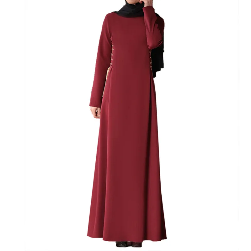 

Women's wear abaya Muslim Arab Turkish women's wear Muslim plain women's wear long maxi dress robes plus size dress