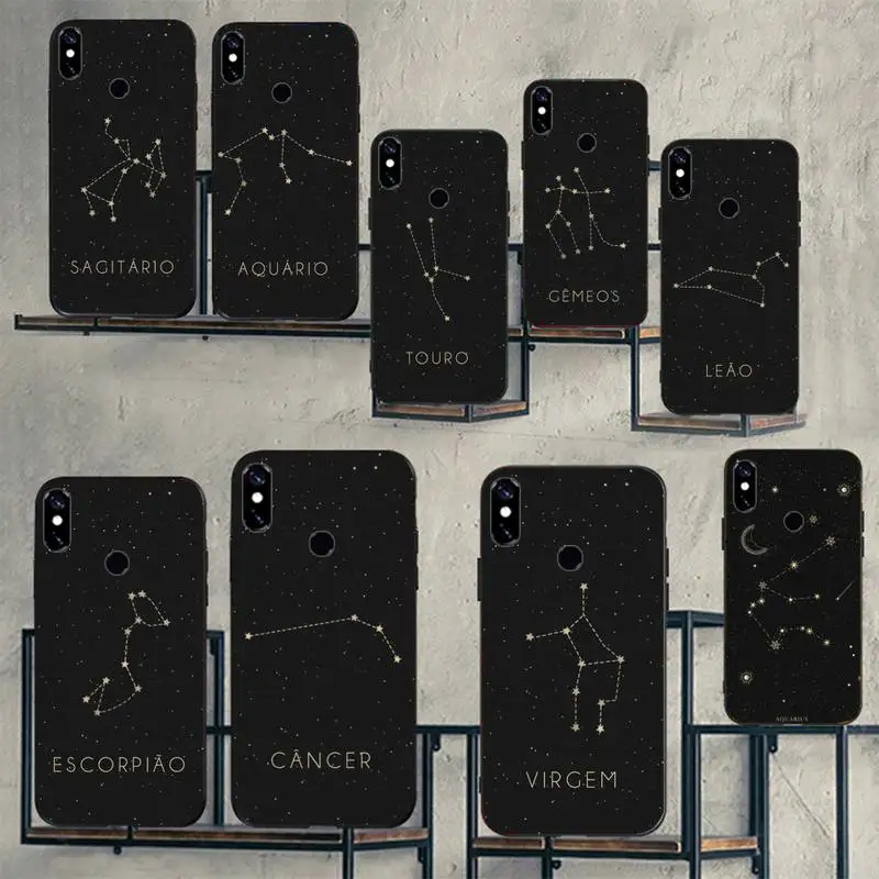 

12 constellations zodiac signs Phone Case For Xiaomi Redmi 7 8 9t 9se k20 mi8 max3 lite 9 note 9s 10 pro