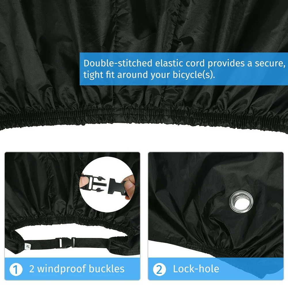 

Bike Cover Waterproof Dustproof Outdoor Indoor Bicycle Protector Durable Cover with Lock Hole ASD88