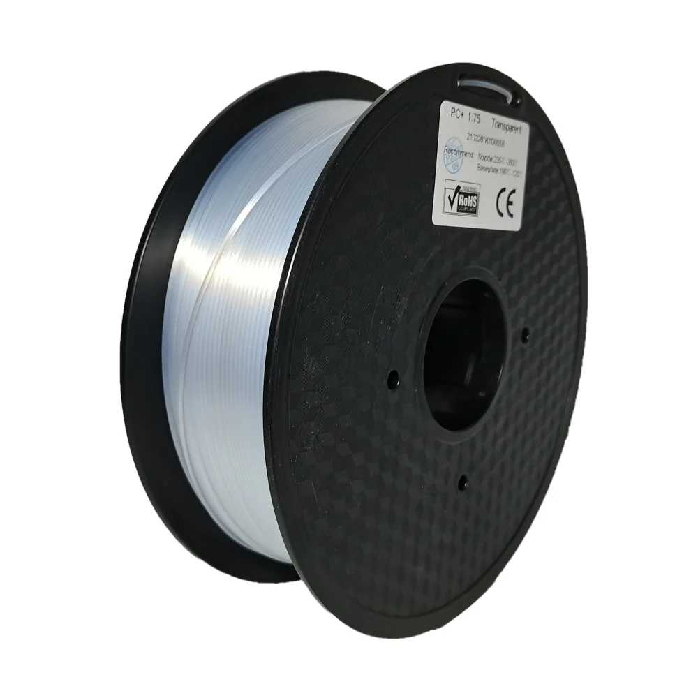 Китай 100% заводское сырье Поликарбонат 1 75 прозрачный цветной ПК + 3d-печать |