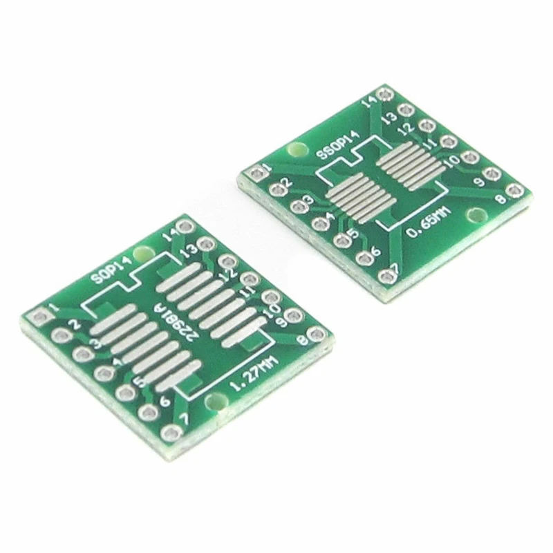 10 шт. SOP14 SSOP14 TSSOP14 к DIP14 Pinboard SMD для DIP адаптер 0 65 мм/1 27 мм до 2 54 Pin Шаг печатной платы