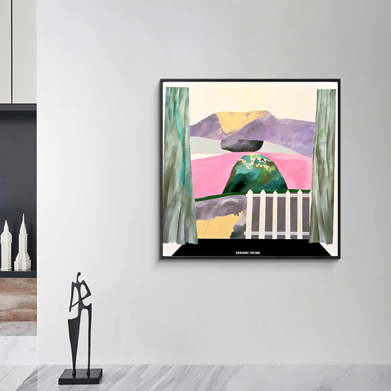 Плакаты на холсте с изображением Дэвида хокни площади Першина в Лос-Анджелесе