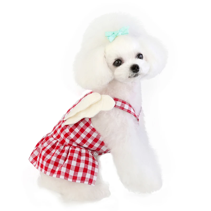 Летнее милое платье для собаки одежда маленькой вечерние нее свадебное на день