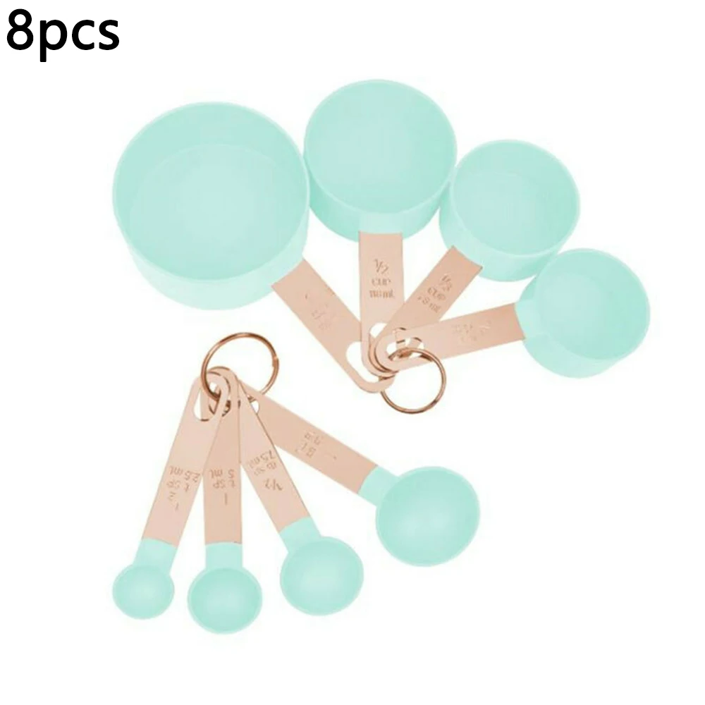 

8Pcs/Set Multi Purpose Measuring Cups Spoons Tea Spoon Coffee Measuring Tool Stainless Steel Kitchen Baking Cooking Tools Set