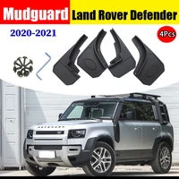 mudflaps front rear 4pcs for land rover defender mudguard fenders mud flap guard splash car accessories auto styline mudguards