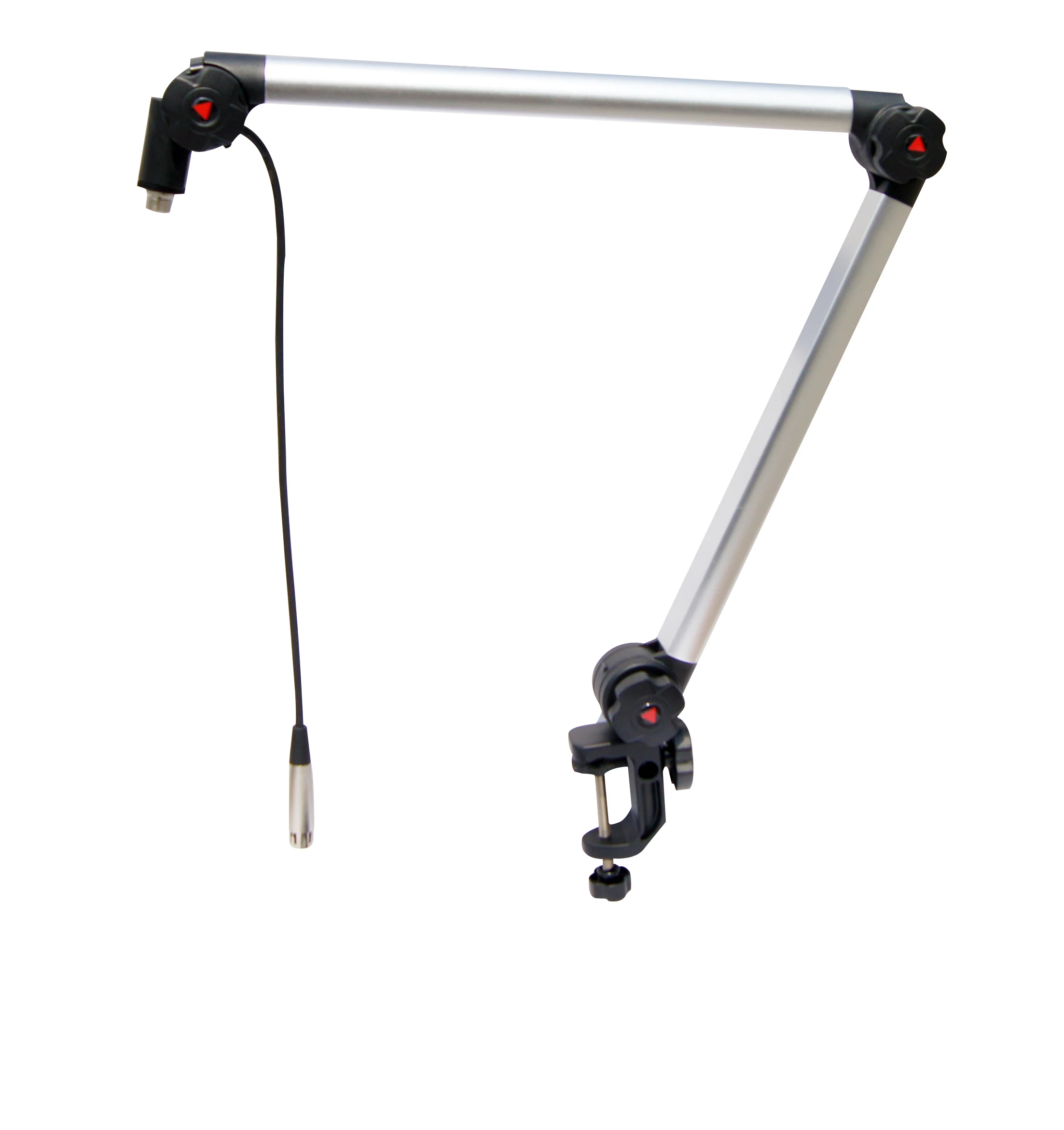Alctron MA614 Роскошный профессиональный вещания outrigger кронштейн gimbals Подвеска стрелы ножничный кронштейн стенд держатель - Цвет: Серебристый