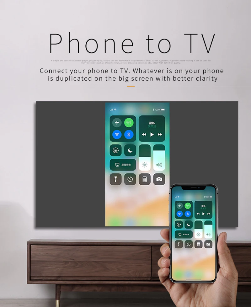 Беспроводной Wi Fi адаптер для телефона на ТВ HDMI видео iPad iPhone X XS MAX XR 6 7 8 11 Samsung S6 Edge S7