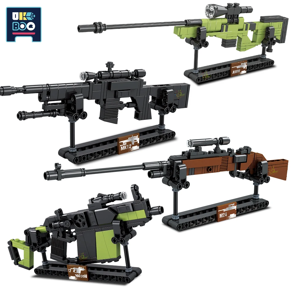

Модель автоматической винтовки UKBOO Mini AWM M24, 881 шт.