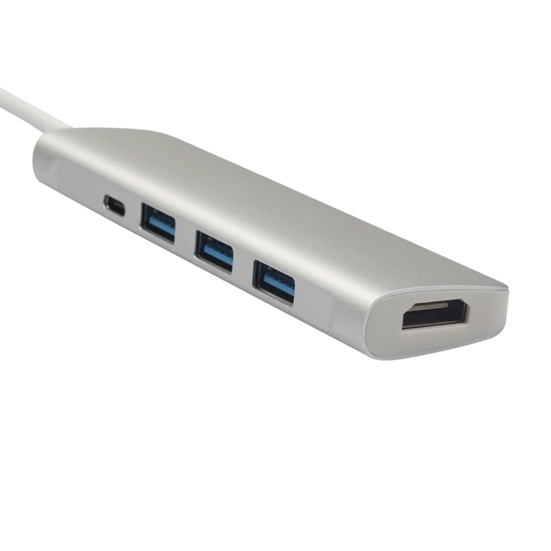 C Тип к HDMI 2 Быстрый USB 3 0 передачи данных Док-концентратор 5 в 1 USBC адаптер 4 видео