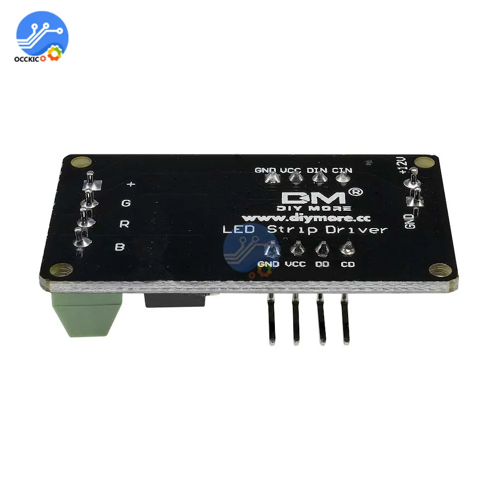 Полноцветная RGB светодиодная лента модуль драйвера щит для Arduino UNO R3 STM32 AVR 12 В DC V1.0 для MCU системы может управлять 72 Вт Макс