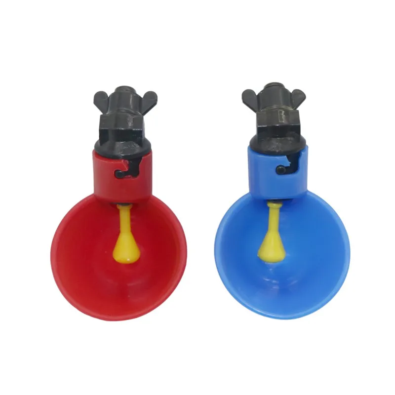 

1 Pcs Chicken Drinking Cup Automatic Drinker Chicken Feeder Plastic Poultry Water Drinking Cups Easy Installation With Screws