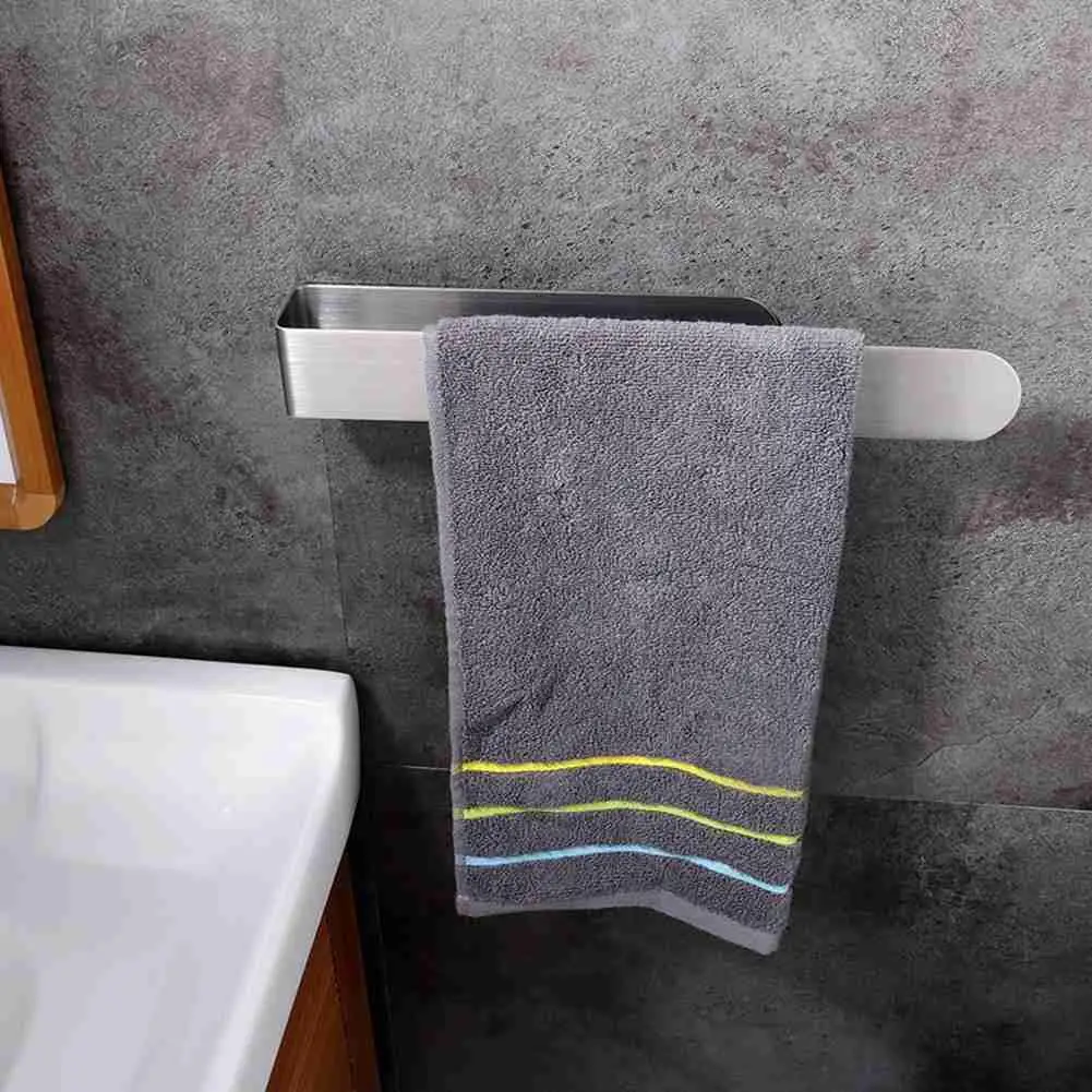 1 шт. вешалка для полотенец ванной комнаты стальная неперфорированная Простая