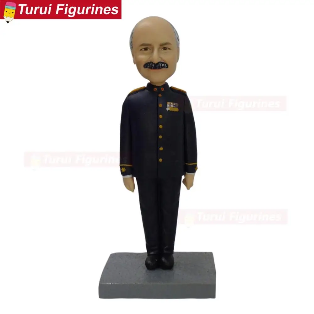 

Personal Sculpture military officer sculpture mini statuette custom bobblehead for politicians make a bust from photos to figuri