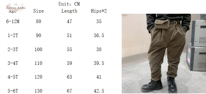 2020 Autumn Fashion Baby Boy Pants with Belt and Waist Bag Purse Korean Style Safari Solid Loose Trousers Fall Clothes | Мать и ребенок