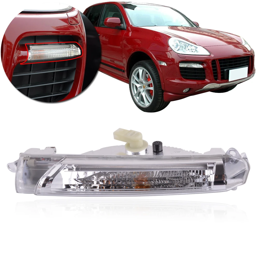 CAPQX передний светильник для вождения Porsche Cayenne GTS Turbo 2007 2008 2009 2010 ходовая лампа