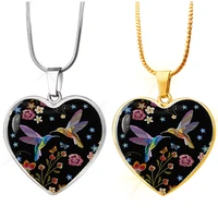 new stainless steel necklace peach heart alloy pendant jewelry heart shaped keychain stainless steel jewelry