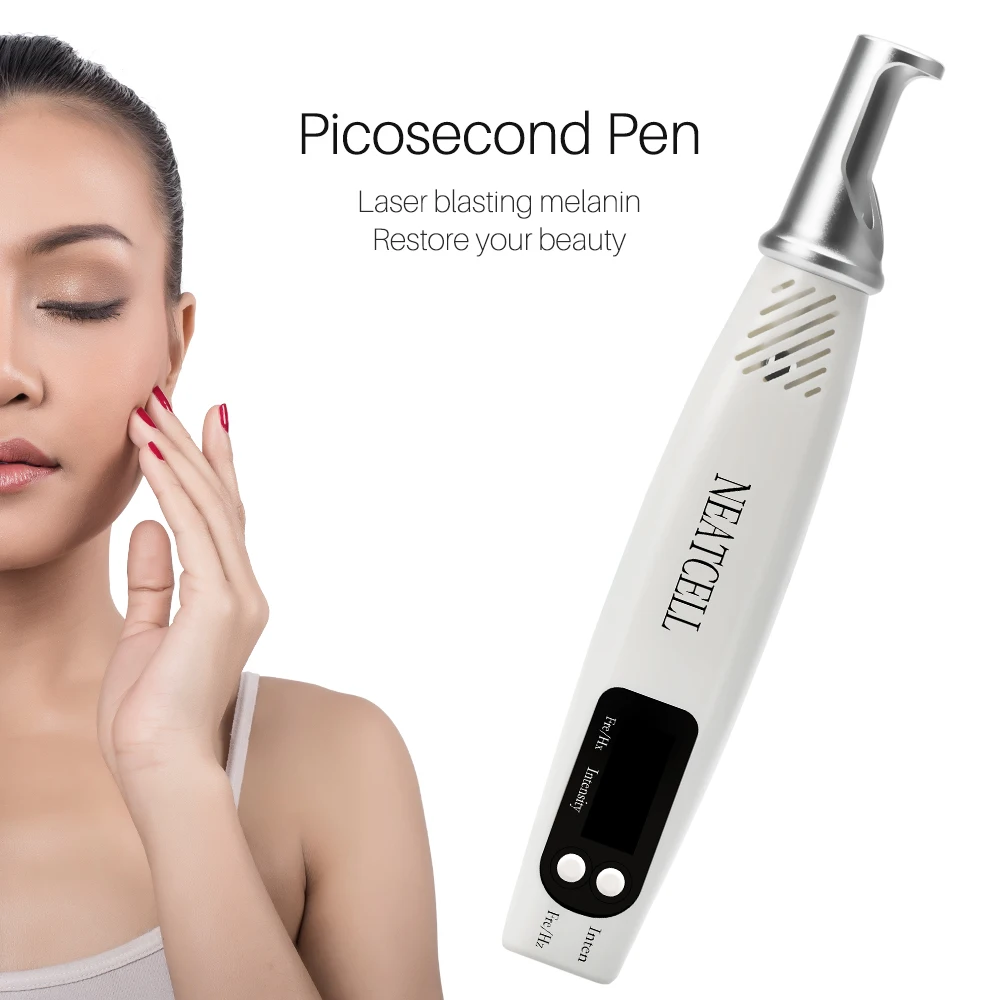 Picosecond, лазерная ручка, синий светильник, терапия, пигмент, тату шрам, моль, веснушки, удаление темных пятен, устройство для ухода за кожей