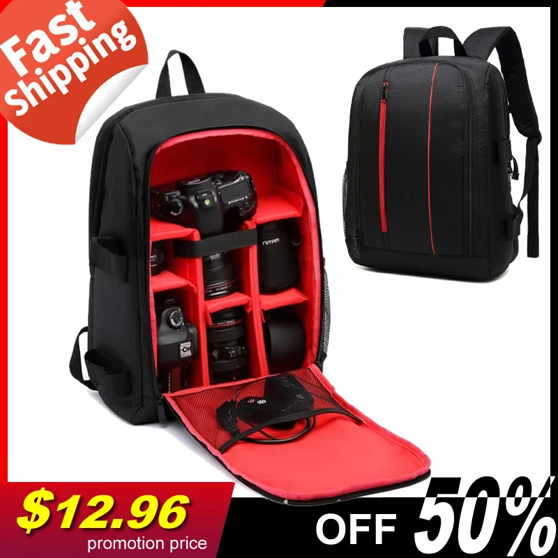 Рюкзак для камеры водонепроницаемая Нейлоновая Сумка DSLR видео сумки с