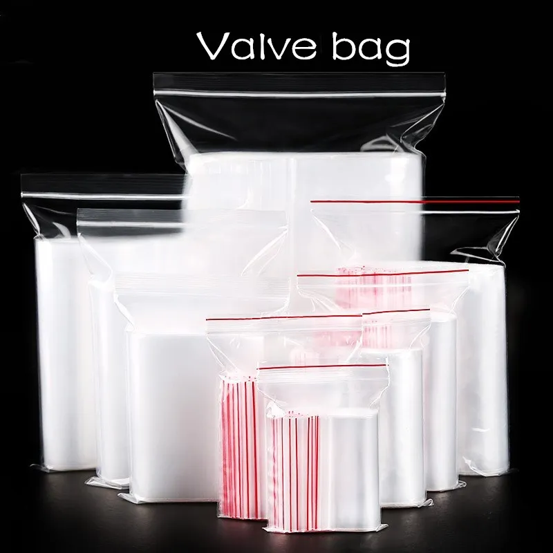 100 шт. толстый полиэтиленовый самозапечатывающийся пакет мешки для хранения