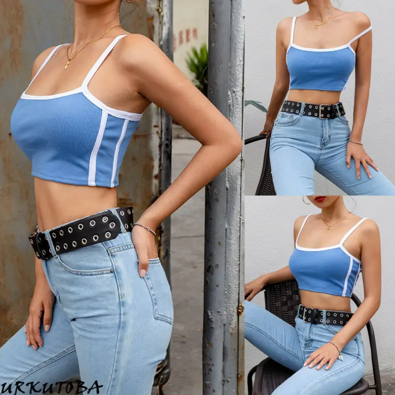 2020 сексуальные женские одноцветные повседневные летние пляжные топы без рукавов