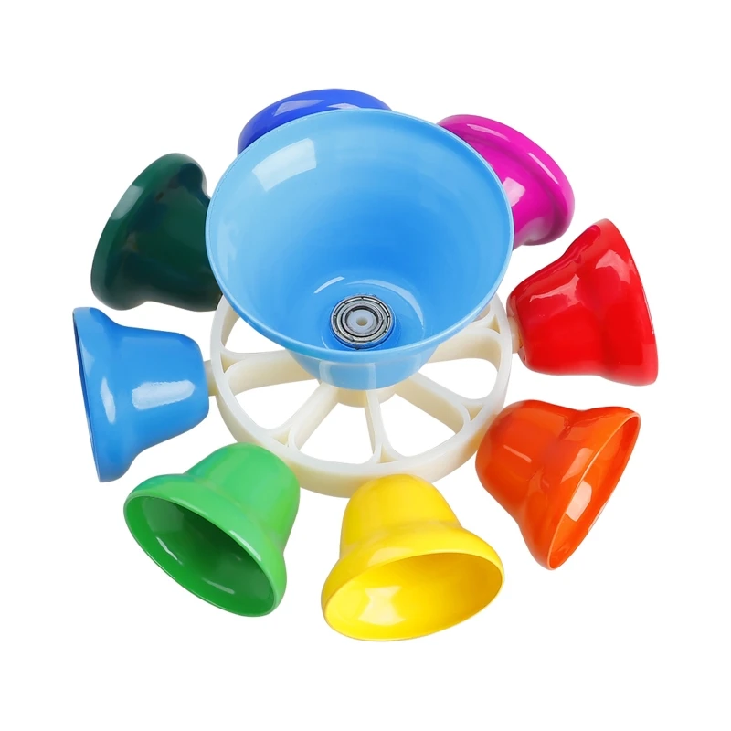 

8 Tone Colorful Touch Clock Melody Bells Carillon Class Bell Handbell Hand Bell Note Children Musical Toy Percussion Fast Reach