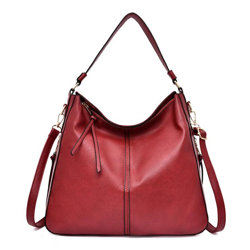 

New Fashion Simple PU Leather Single Shoulder Bags Messenger Tassels Large Capacity Luxury Women Bags Totes Ladies