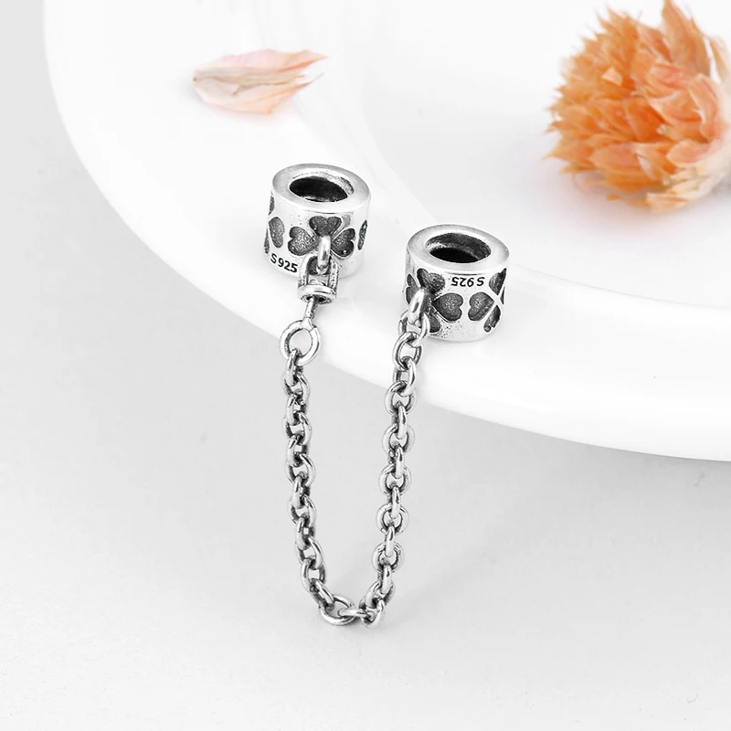 Подвеска-цепочка из серебра 925 пробы с цветами | Украшения и аксессуары