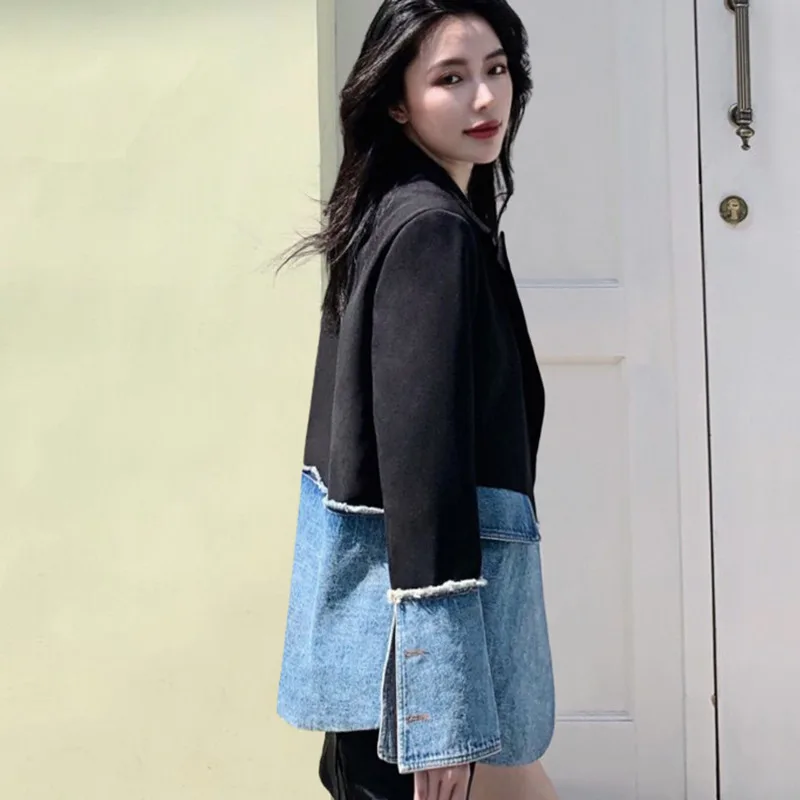 

LANMREM Womens Laple Collar Autumn Jackets Chaquetas Para Mujer Classic Temperament Chic Loose Fit 2021 New Arrival 2K2317