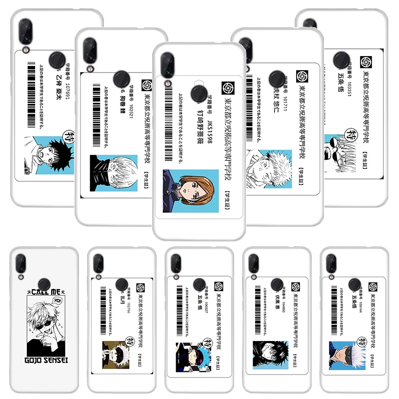 

Cartoon Anime Jujutsu Kaisen Case Funda For Xiaomi Mi Note 10 Pro 10T 9T 11 Ultra 11 Lite Poco X3 NFC F2 F3 M2 A3 Cover Coque