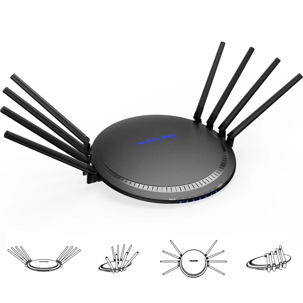 AC3000 трехдиапазонный беспроводной Wi Fi роутер 2 4 + 5 ГГц с Touchlink Gigabit Wan/Lan умный