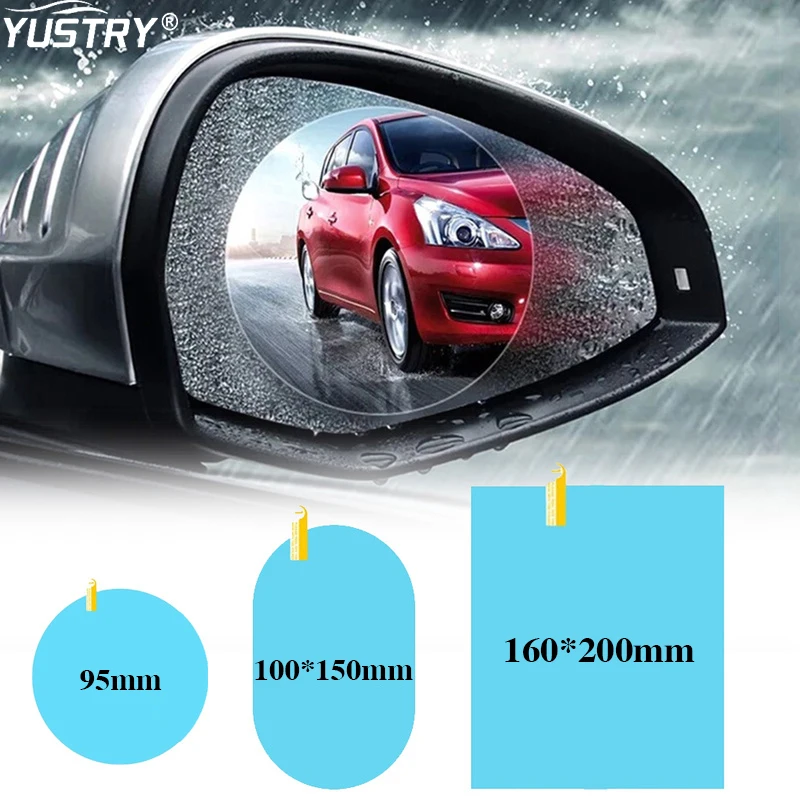 2 шт. Автомобильная непромокаемая прозрачная пленка для зеркала заднего вида