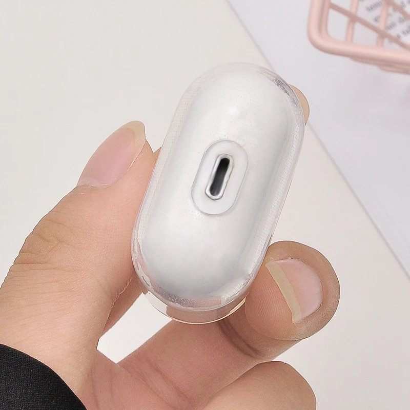 Прекрасный портативный чехол Airpods, беспроводное сердце, черная буква, зеленый круг, милый поп прозрачный защитный чехол для наушников