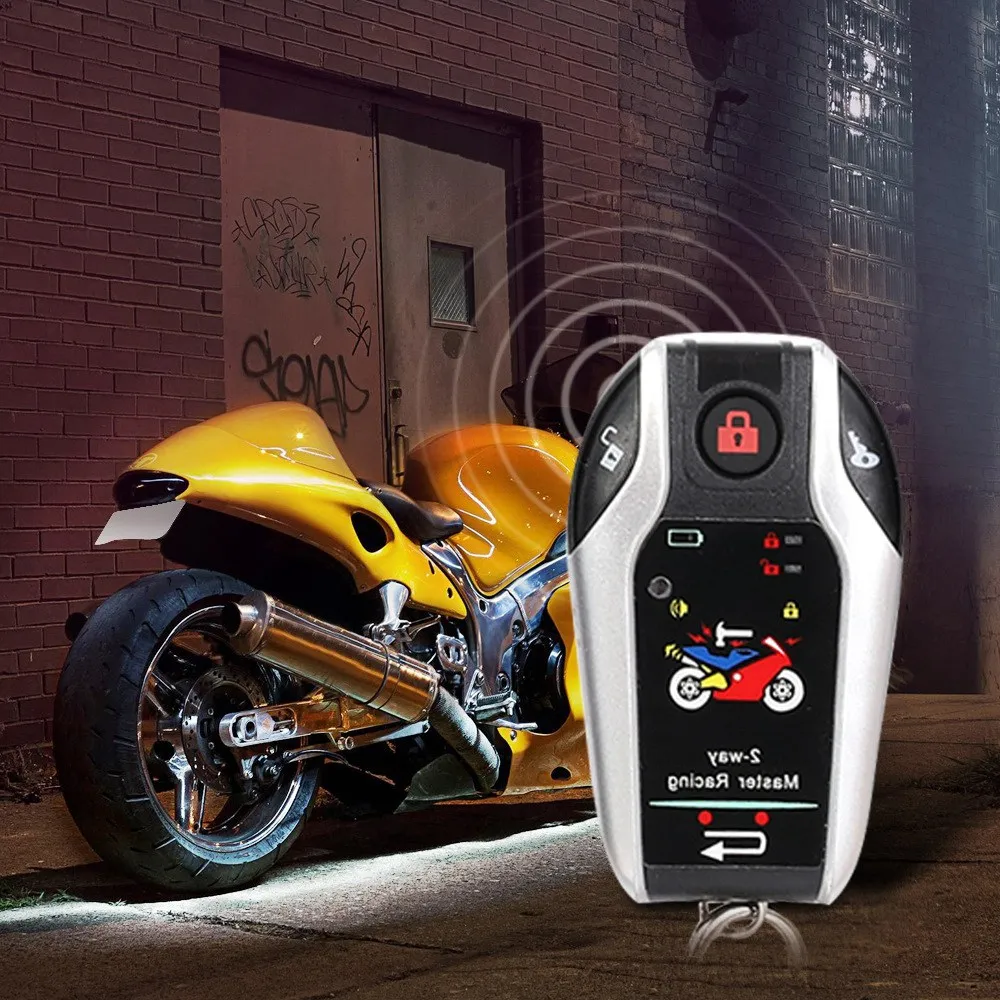 

Universal 12V Motorcycle Anti-Theft Two-Way Alarm with Automatic Locking for Honda/Suzuki/Kawasaki/Yamaha