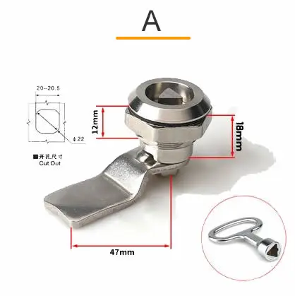 

Кулачковый замок MS705 из нержавеющей стали