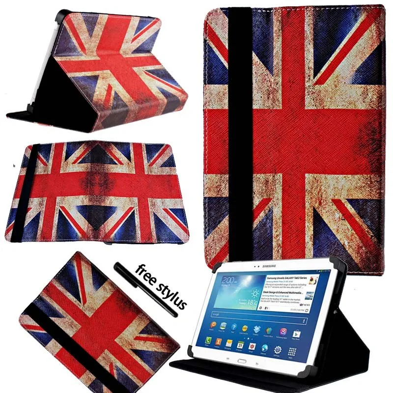 Union Jack KK&LL для samsung Galaxy Tab 3 10,1 p5200 GT-P5210 кожаный чехол-книжка для планшета+ Бесплатный стилус - Цвет: Union Jack