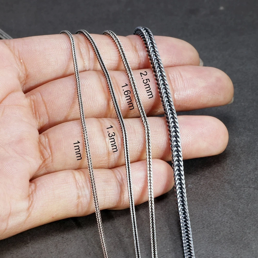 Новые Модные женские ювелирные изделия из титановой стали с звеньями Foxtail -