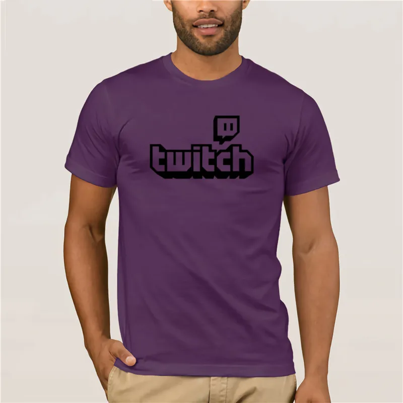 Twitch ТВ футболка Фиолетовый Игровой Топ геймер отцов День Fan подарки | Мужская
