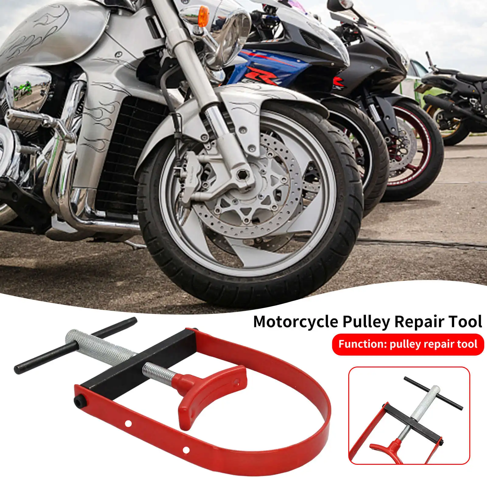 

Adjustable Flywheel Clutch Pulley Holder Tool Motorcycle Pulley Repair Tool For Flywheels Clutch Pulleys Of Various Motorcycles