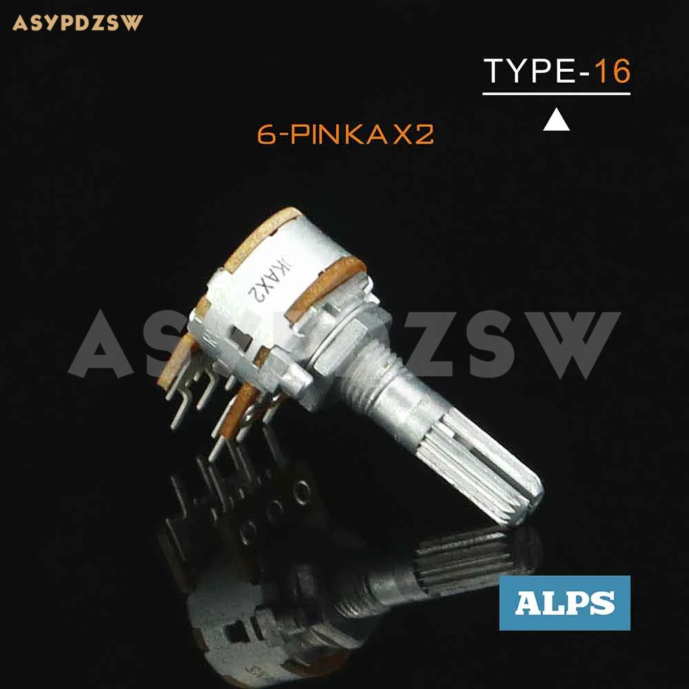 6 PIN Оригинальные ALPS Тип 16 ручка переключения передач объем потенциометра RK16 50KAX2