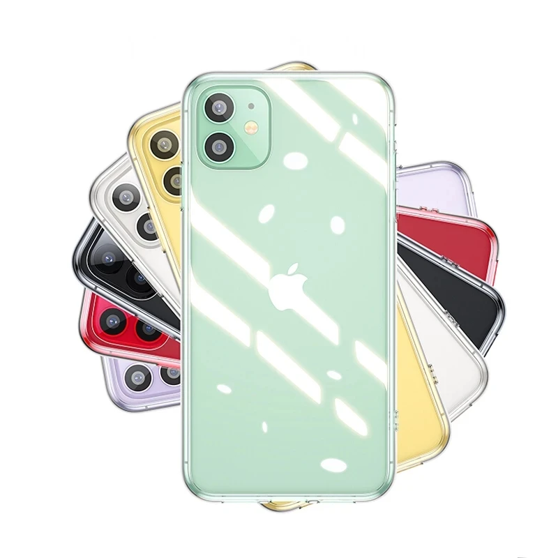 full protective silicone phone case for iphone 12 11 pro max 12 mini ultra thin clear back cover for iphone 12 pro se 2020 cases free global shipping