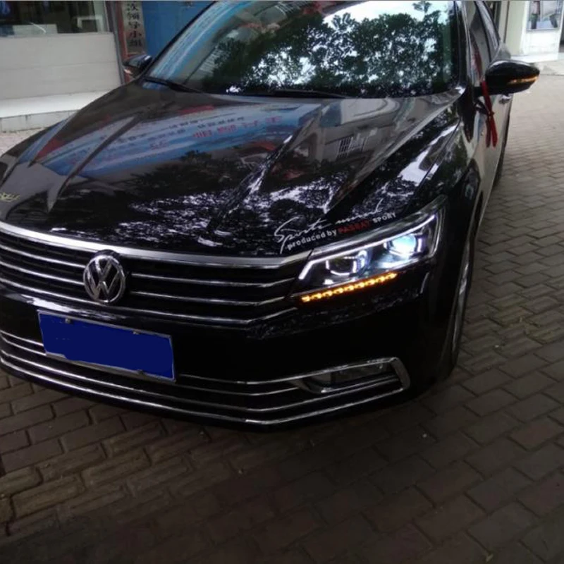 Передняя фара фары для Volkswagen Passat 2016 2018 светодиодный DRL 2011 2015|Фара авто в сборе| |