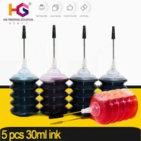 30ml for hp ink cartridge refill kit for hp 301 304 302 123 122 652 650 21 22 140 141 950 655 364 903 953 xl printer dye ink