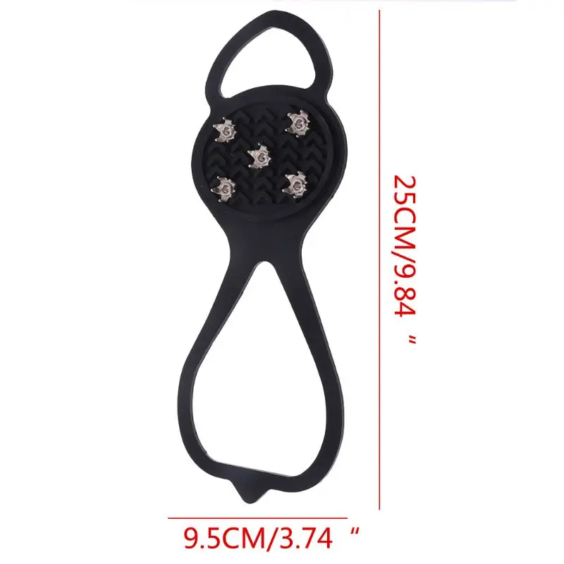 

2021 New 1Pair Ice Snow Studs Non-Slip Spikes Shoes Boots Grippers Crampon Walk Cleats