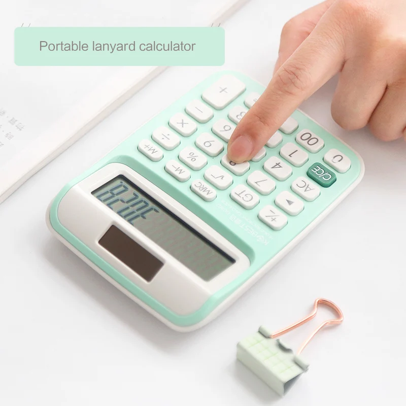 Милый переносной талреп калькулятор небольшой свежий мини студенческий офисный