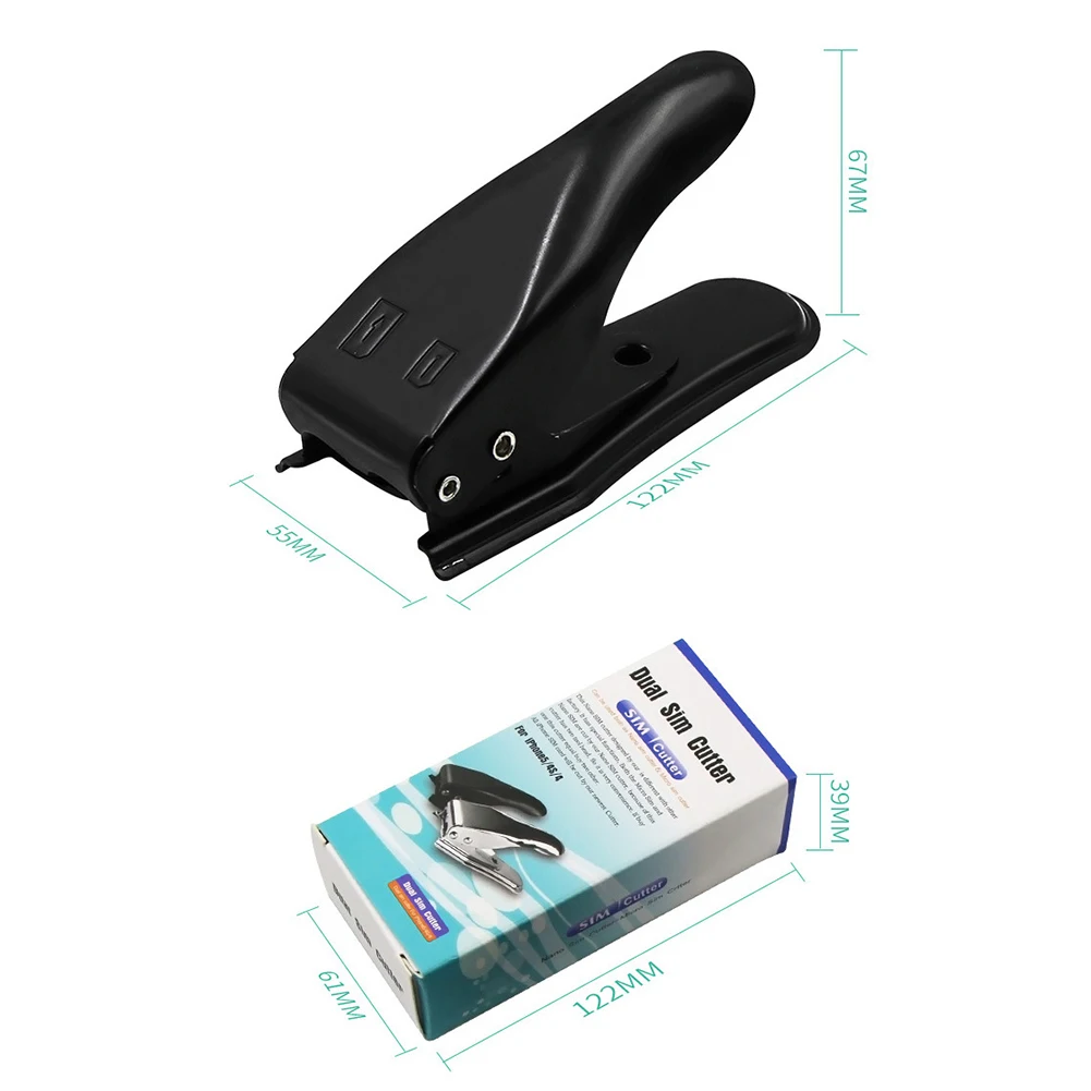 Multifunction 2 in 1 Nano Dual Micro SIM Card Cutter Cutting Tool for Apple iPhone Nokia Samsung Smartphones Accessories | Мобильные