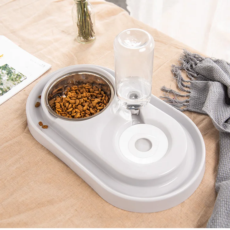Dog Drinking Water Machine Automatic Dog Bowl Cat Bowl Double Bowl Pet Feeder Teddy Water Drinker Cat Drinking Machine