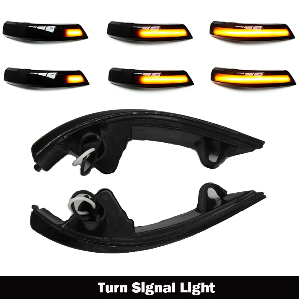 

Dynamic 2PCS Turn Signal Light LED Side Wing Rearview Mirror Indicator Blinker Light For Ford Focus 2 3 Mk2 Mk3 Mondeo Mk4