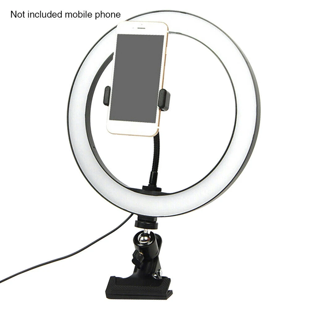 

Portable Selfie Ring Light For Youtube Live Streaming Studio Video LED Dimmable Photography Light With USB Cable